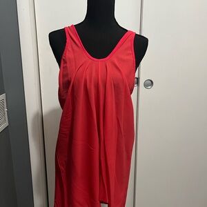 Vibrant Red Sleeveless Top